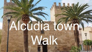 Walking around ALCÚDIA old town, mallorca, Majorca.