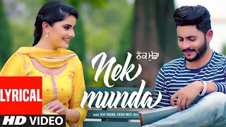 Nek Munda: Vivi Verma, Fateh Meet Gill (Full Lyrical Song) Ij Bros | Latest Punjabi Songs