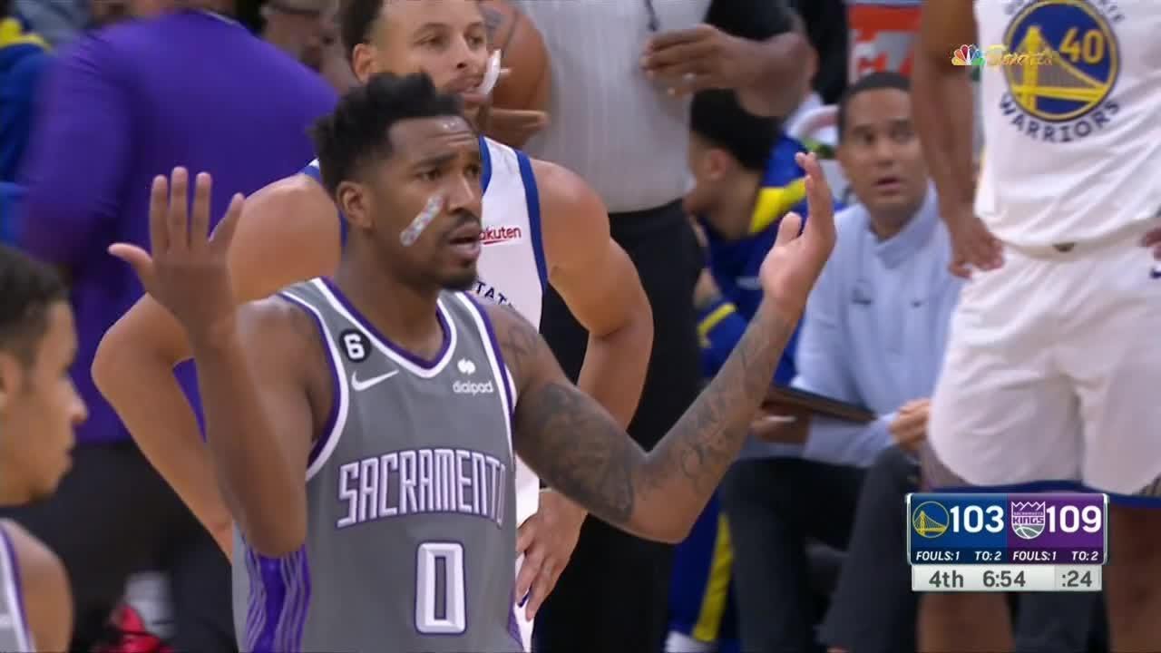 Malik Monk Called For Offensive Foul On Rip-through Move Past Draymond ...