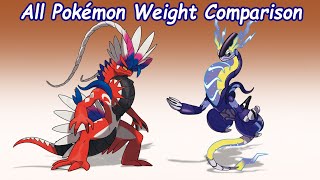 All Pokémon Weight Comparison [Gen 9]