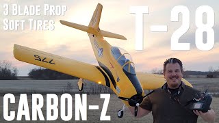 E-flite - Carbon-Z T-28 - 2.0m - 3 Blade Prop + Soft Tires