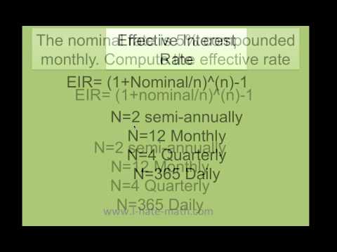 How to calculate the effective interest rate fast and easy How to calculate the effective interest rate fast and easy