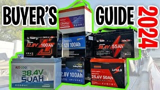 Holiday Budget Lithium Buyer's Guide - 2024 | 12v | 24v | 36v | LiFePO4