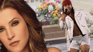 Axl Rose at Lisa Marie Presley's #graceland Memorial #lisamariepresley #gunsnroses #axlrose