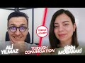 A2 - B1 Turkish Conversation |  Türkçe Sohbet / Tanışalım - Konuşalım / Şirin Mobaraki * İran