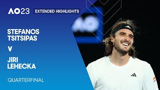 Stefanos Tsitsipas v Jiri Lehecka Extended Highlights | Australian Open 2023 Quarterfinal