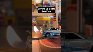 Fast and furious skyline Vs Toyota Supra 🔥🔥🔥 #fastandfurious #hotwheels #racing #hotwheelsdiecast