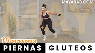 THE BEST Exercises for Round Glutes 🍑 Thin Legs 🦵 GAP 11 MIN with Dumbbells - 1698