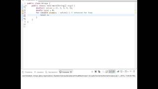 Calculate Sum and Average of Values in an Array (Java)
