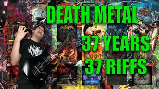 The Evolution of Death Metal (1985 - 2021 Guitar Riff Compilation)