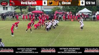 BSN PREP FOOTBALL: 12U ACTION: VERO BEACH INDIANS @ COCOA TIGERS