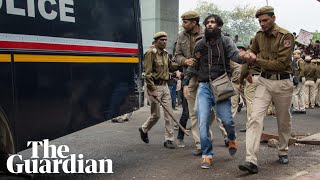 Police storm Indian university campus in violent crackdown on students
