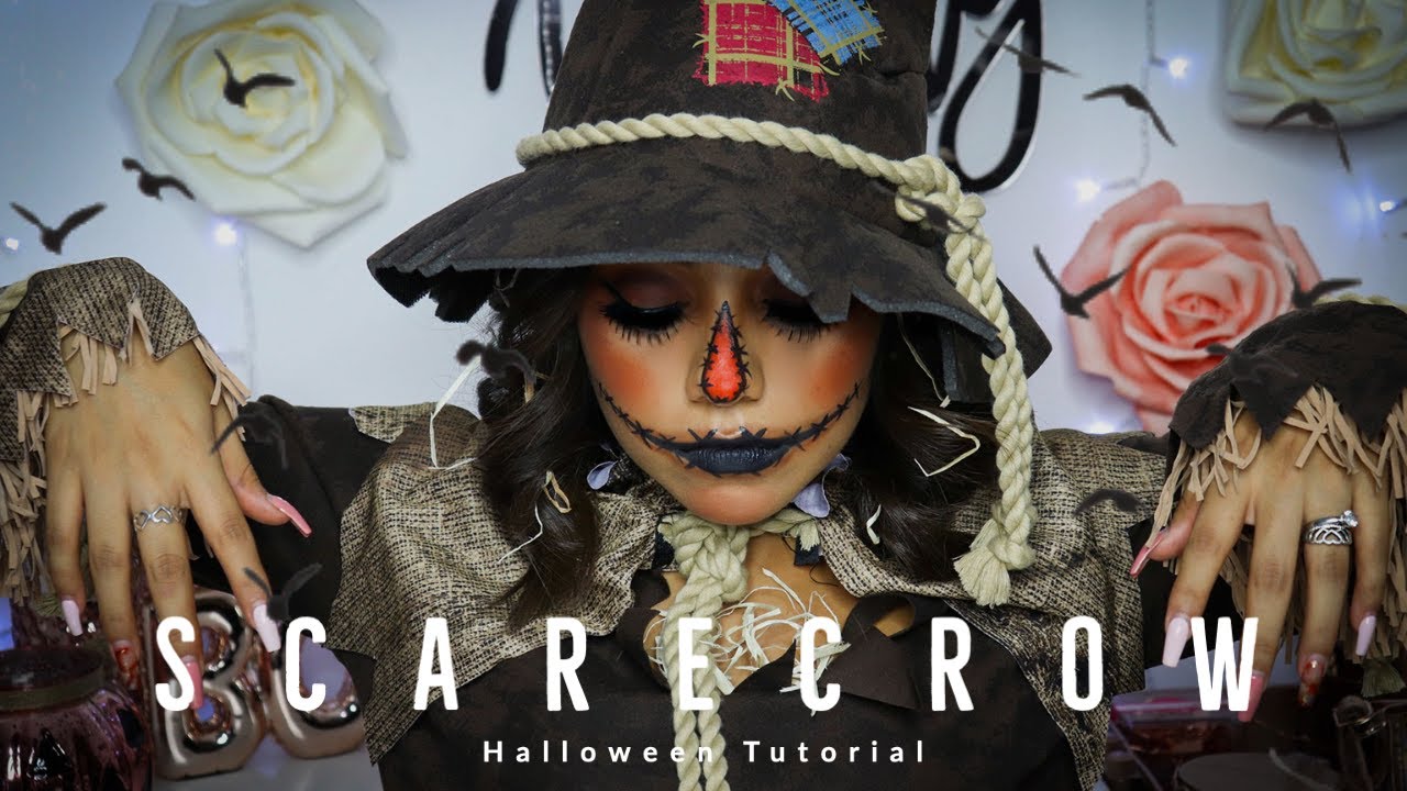Halloween Scarecrow Makeup Tutorial Youtube