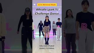 [SLOW MIRRORED] BLACKPINK-Whistle Challenge 휘파람 챌린지 안무 느리게 배우기 거울모드 DANCE TUTORIAL