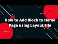 How to Add Block to Home Page using Layout File | Magento 2 Tutorial