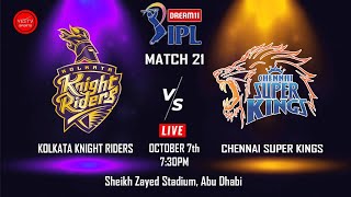 CRICKET LIVE | IPL 2020 - KKR VS CSK | 21ST IPL MATCH | @ ABUDHABI | YES TV SPORTS LIVE