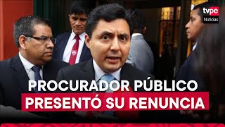 PROCURADOR PÚBLICO del PJ, Marco Palomino, presentó su RENUNCIA al cargo