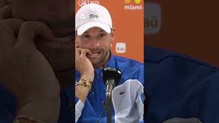 Grigor Dimitrov Ensures Reporter Doesn't Forget Andy Murray! 🤣