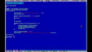 string reverse program in c without using another string