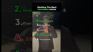 Ranking the best homeless meme #homeless #tanking #tiktok