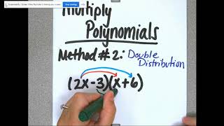 Multiplying Polynomials - Double Distribution