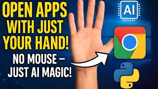 Control Windows Apps Using Hand Gesture | OpenCV, MediaPipe, AI Python Code | No Mouse Needed!