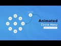 Animated Circular Navigation Menu using Html CSS Only | No JavaScript