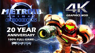 Metroid Prime 2 Echoes: 20th Anniversary Full Game 100% Playthrough 4K HD Textures Graphics Mod