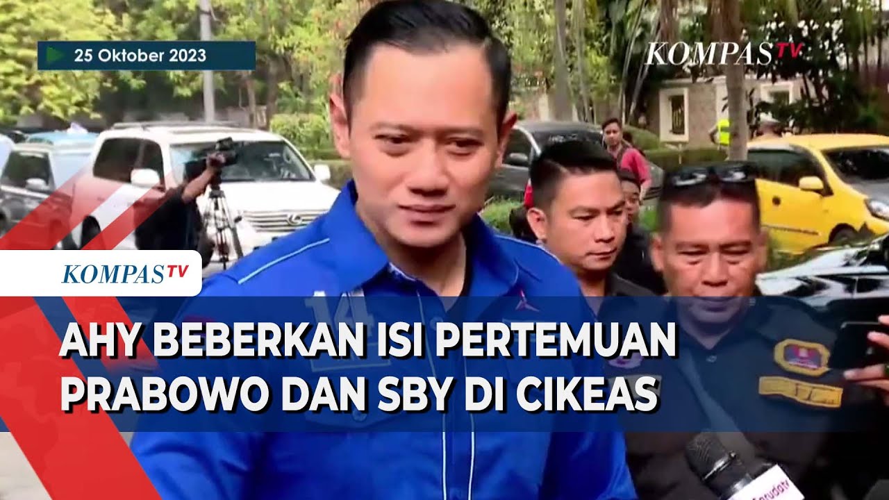 AHY Ungkap Isi Pertemuan Prabowo Dan SBY Di Cikeas - YouTube