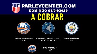 PRONOSTICOS NBA-NHL-MLB -  DOMINGO 09/04/2023 - PARLEY GRATIS