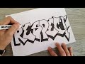 Graffiti Lettering 101 | Easy Step By Step Lettering Tutorial | Arts & Crafts | 3D Lettering