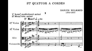 Darius Milhaud - String Quartet No. 2, Op. 16 (1915)