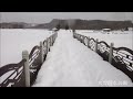 大雪遊水公園スノートレッキング