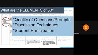 3B Questioning and Discussion Techniques (Ky Framework for Teaching) Element Analysis Process