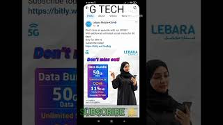 Lebara 50 GB Monthly Internet Lebara sim unlimited Social internet Package #lebra