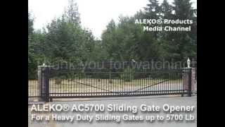 ALEKO® AC5700 Heavy-Duty Sliding Gate Opener