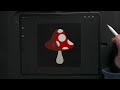 Let's Draw a Trippy Mushroom!  Easy Procreate Tutorial for #MakeArtMay
