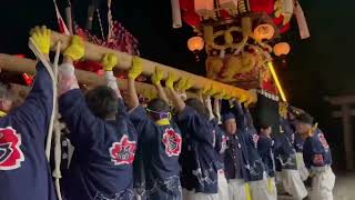 2023道口八幡神社秋季大祭 道口東修道会境内差し上げ