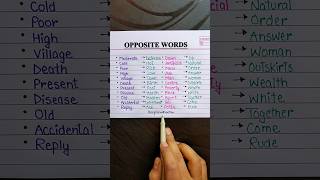 Opposite Words 🔤✨ #english #education #learnonline #englishlanguage #shorts #trending #english