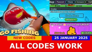 *NEW CODES WORK* [2X LUCK] GO FISHING ROBLOX | ALL CODES | JANUARY 26, 2025