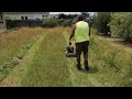 Victor Self-Drive Mower. Amazing Machine.