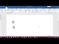 สัญลักษณ์โอมไฟฟ้า เรียนรู้วิธีแทรกสัญลักษณ์โอมไฟฟ้า Ω ใน word 2019