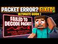 How to Fix Minecraft Failed to Decode Packet Error | Version & Network Fix Guide