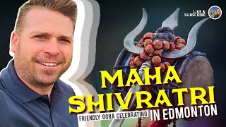 White guy celebrates Shivratri at Mandir!!!!