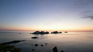 Sunset to sunrise at Muckle Flugga, Unst Shetland, taken using a 5D4