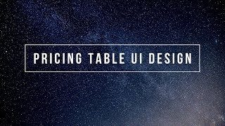 Simple Pricing Table using Bootstrap | Responsive Pricing Table