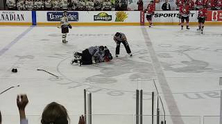 Aaron Haydon versus Nick Isaacson (OHL fight)