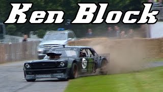 Ken Block's Hoonicorn Mustang at Goodwood 2015 (drifts and donuts)