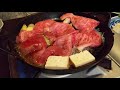 japanese sukiyaki with melt in your mouth wagyu beef