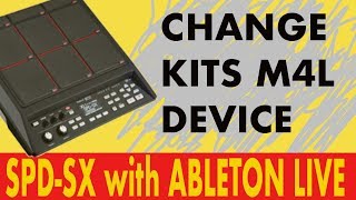 Change kits on Roland SPD SX with Ableton Live - Max for Live device